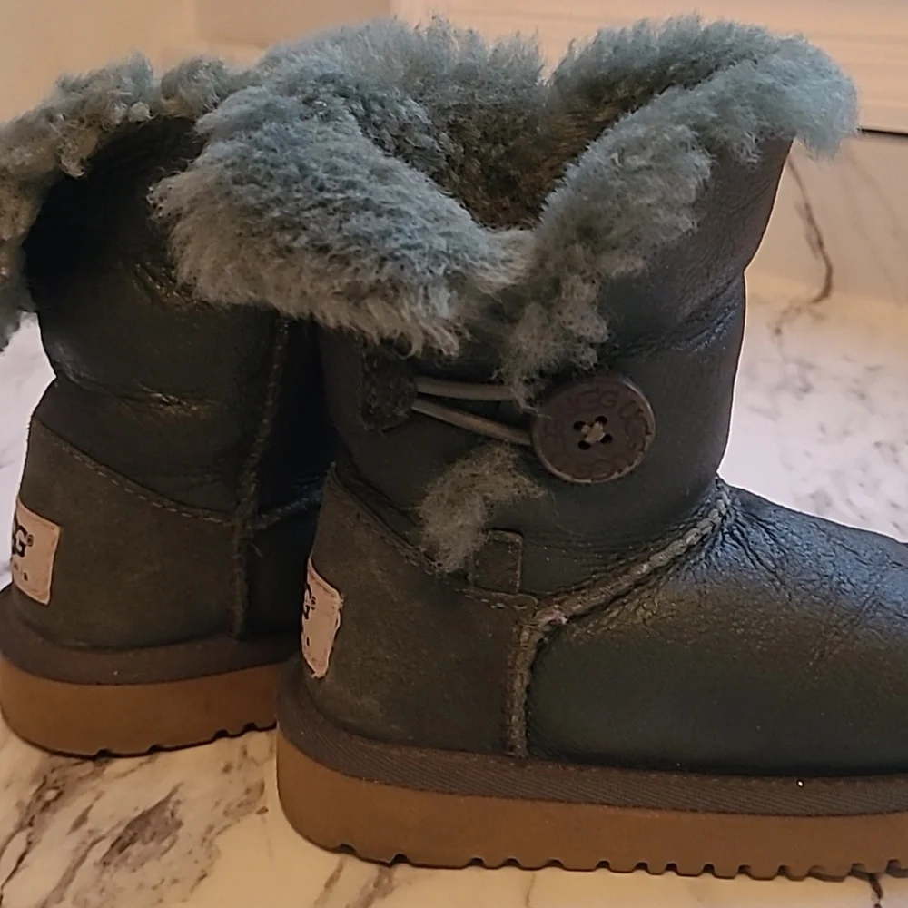UGG Dark Green Shearling Boots